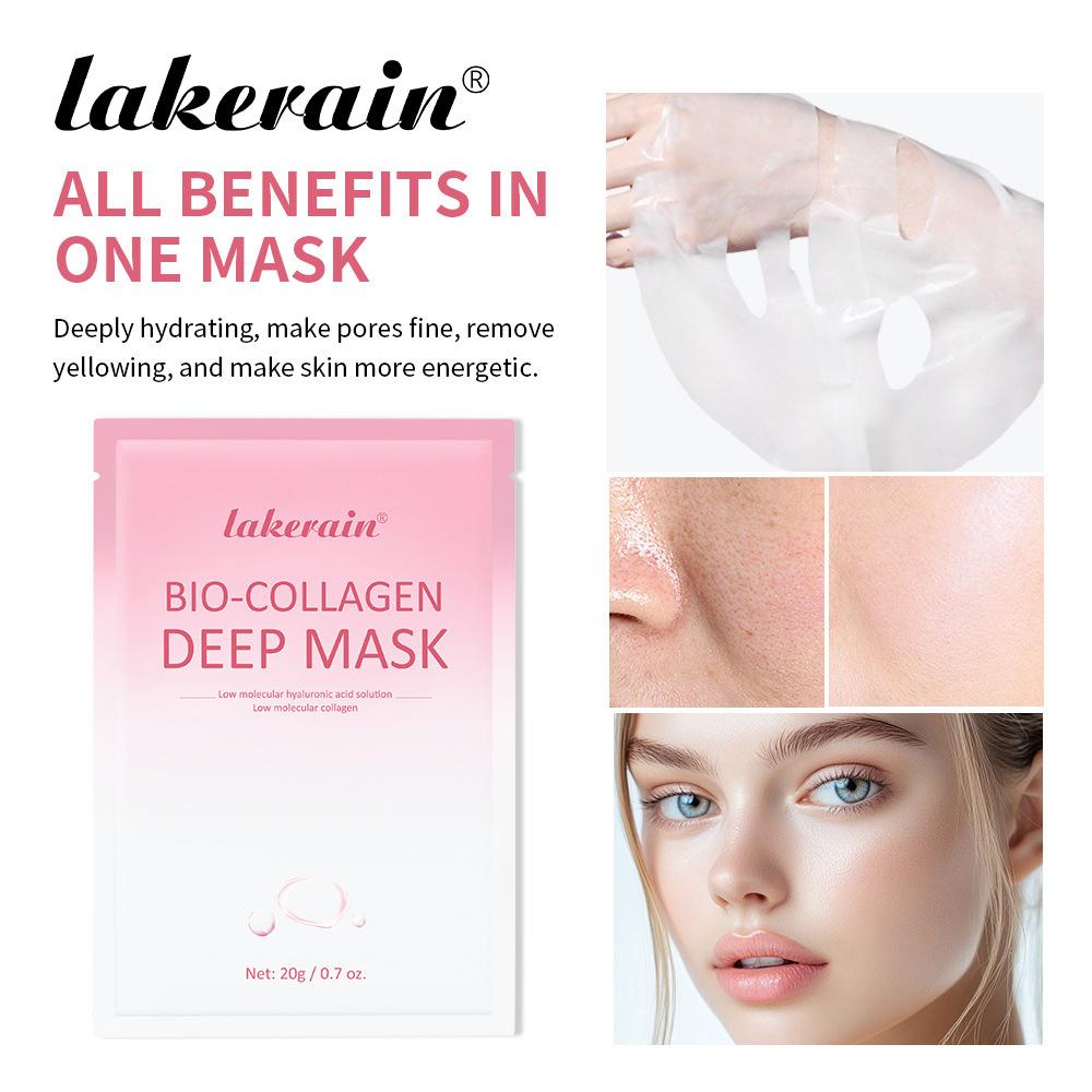 Biocollagen Deep Mask Supplement Collagen Deep Hydration Pores Minimize Firming Gloss Brightening Skin Care