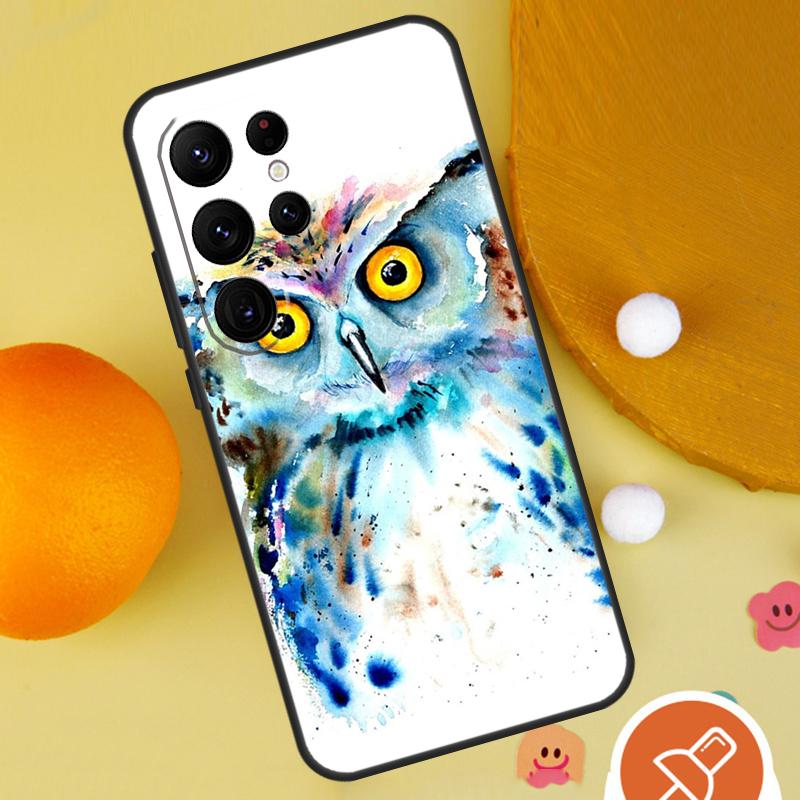 Cartoon Eule Handyhülle Für Samsung Galaxy S25 Ultra S24 S23 S22 Ultra S9 S10 S20 Plus S21 FE Funda Cover