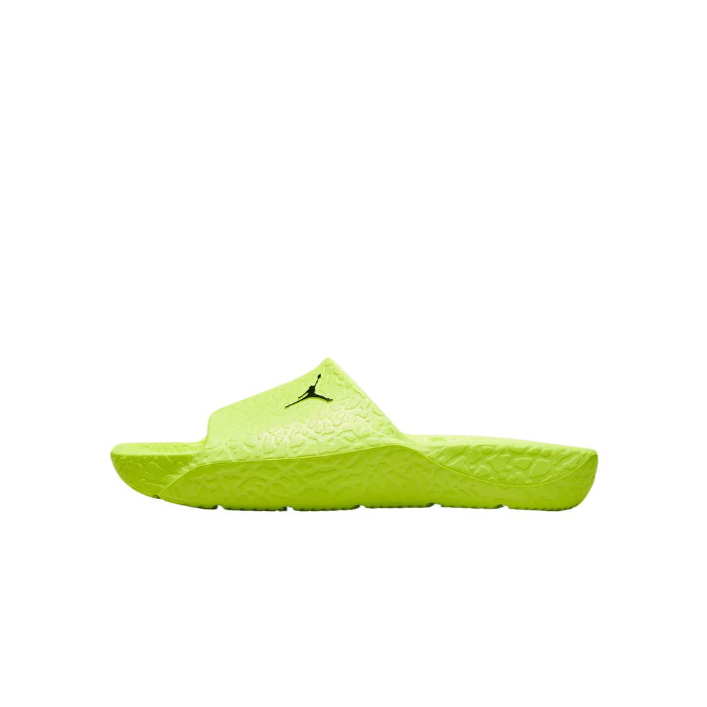 Jordan Franchise Trendy Fashion Versatile Casual Shock Absorbing Slide Sandals Men Footwear Fluorescent-Yellow Black HQ2163-700