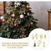 14pcs Christmas Musical Instrument Ornaments Mini Trumpet Saxophone Guitar Model Tiny Instruments Set Xmas Tree Hanging Decorations Music Party