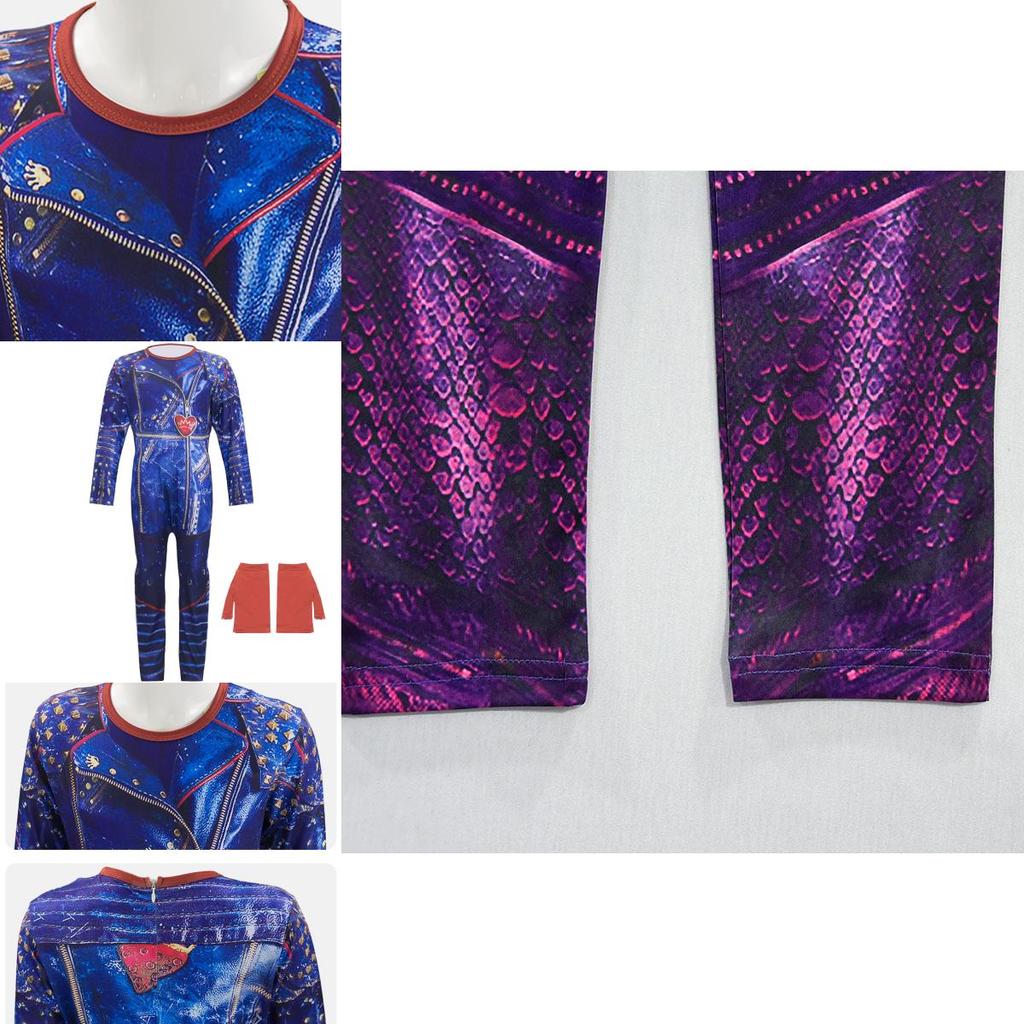 Descendants 3 Mal And Audrey Cosplay Costume For Kids Perfect For Halloween Parties