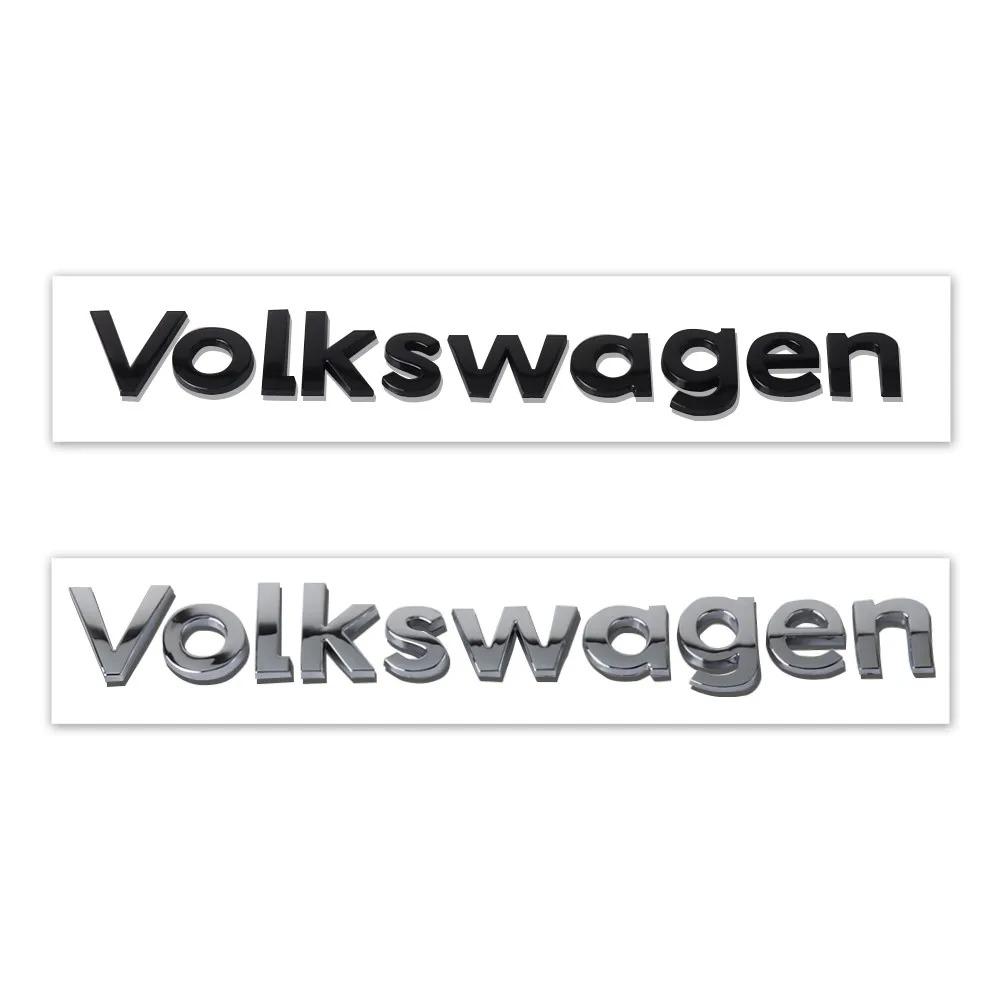 FD06-Emblems 3D Car Body Tail Trunk Decoration Letter Emblem Sticker For Volkswagen VW Golf Passat Polo Tiguan Jetta Caddy T-ROC