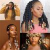 Wood Ethnic Large Hole Hair Beads Loose Hair Jewelry For Braid Dreadlock Bead Hair Clip Braid Braid Natural Bead