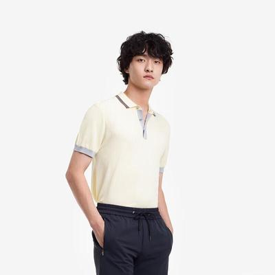 K-Boxing Men's Easy-Care Business Knit Polo Shirt VTTE2538