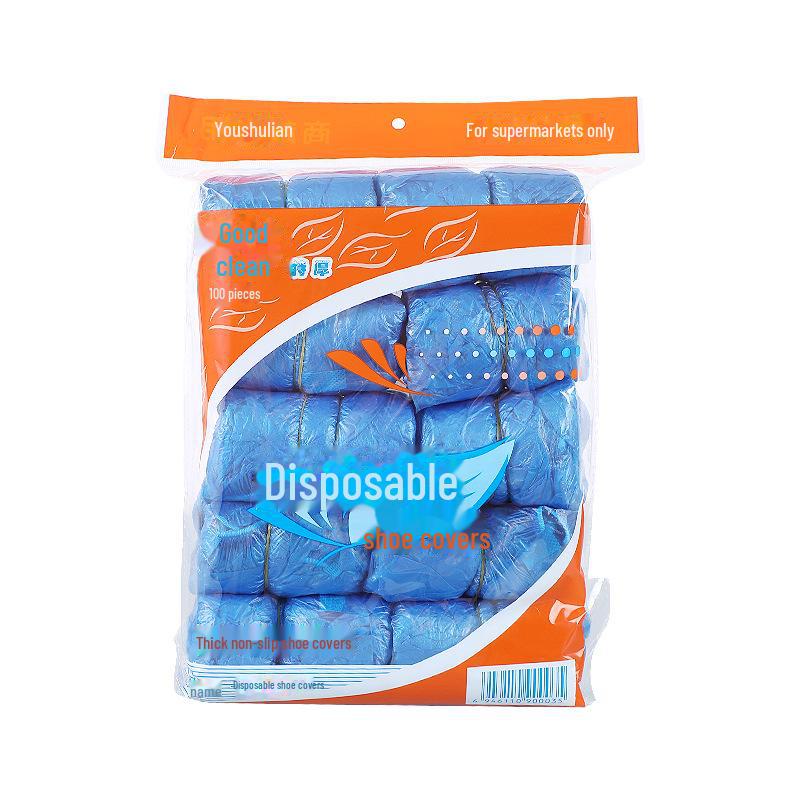 Large Thickened Disposable PE Shoe Covers for Indoor Dust Protection