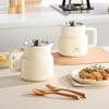 Nordic Style Large Ceramic Teapot with Lid & Filter, Dustproof, Easy-to-Clean High-Grade Design.