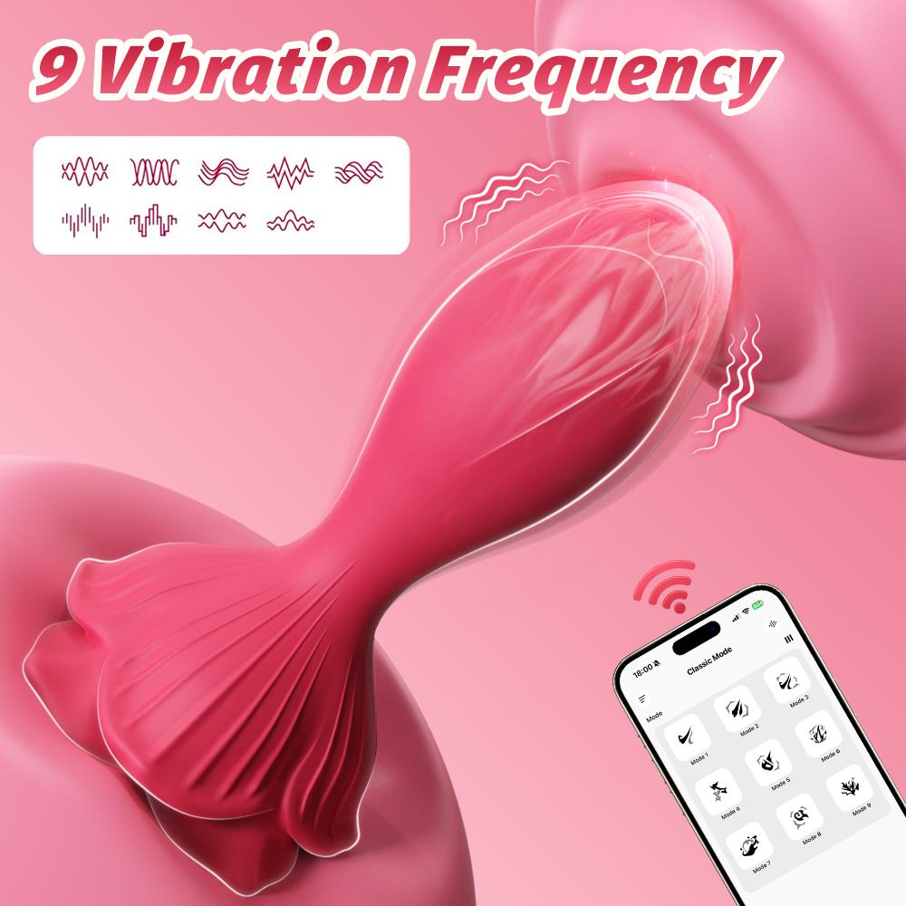 Anal Training Adult Sex Toy, Silicone Vibrating Anal Plug, 10 Vibration Modes, APP-controlled Vibrator Anal Plug Set, Suitable for Beginners.