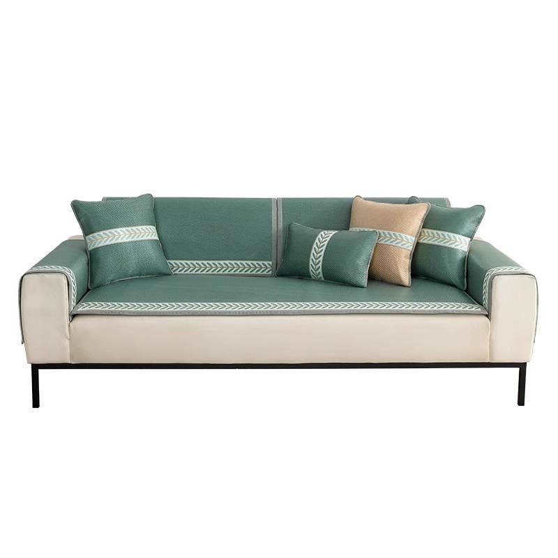 Wormwood Sofa Cushion Summer  New Summer Mat Seat Cushion Ice Silk Non-Slip Sofa Cover Seat Cushion Cool Cushion