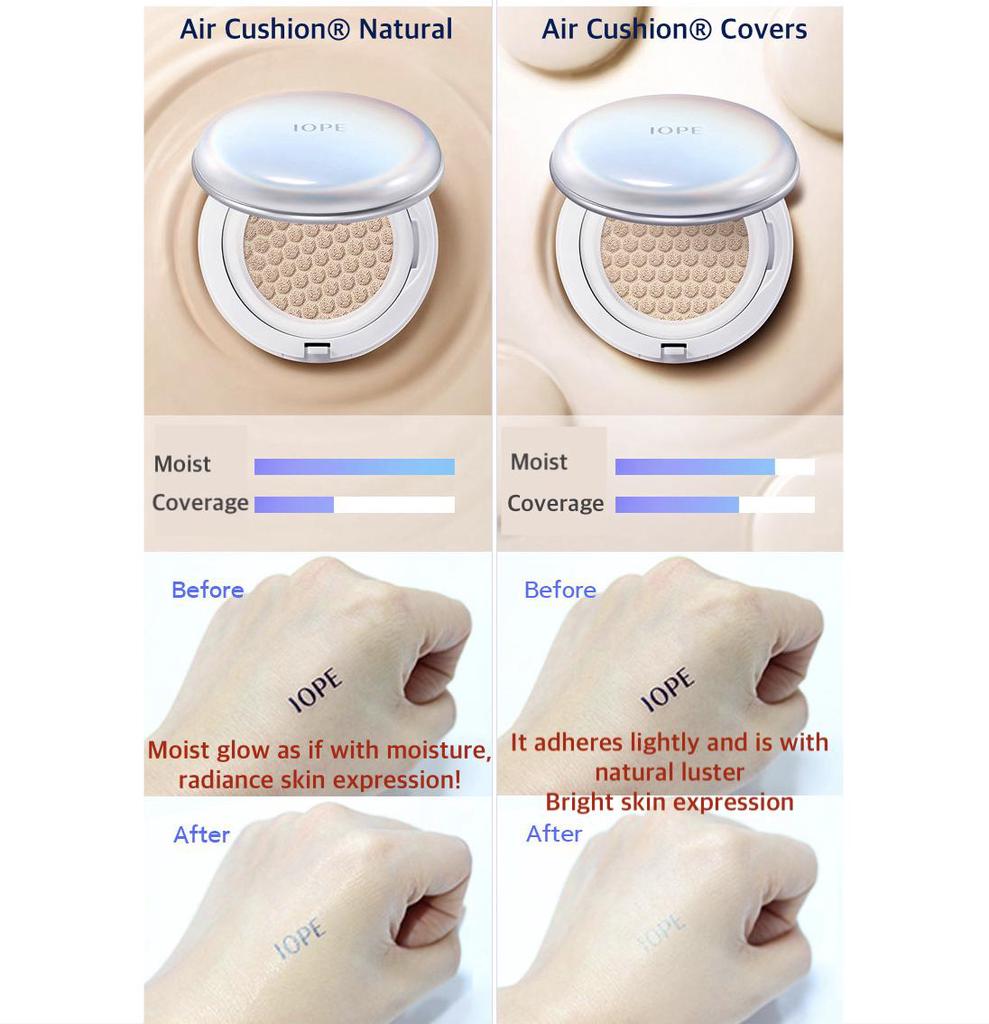 Iope Air Cushion Natural 15g*1 (Hlavní + Náplň) -21C Cool Vanilka