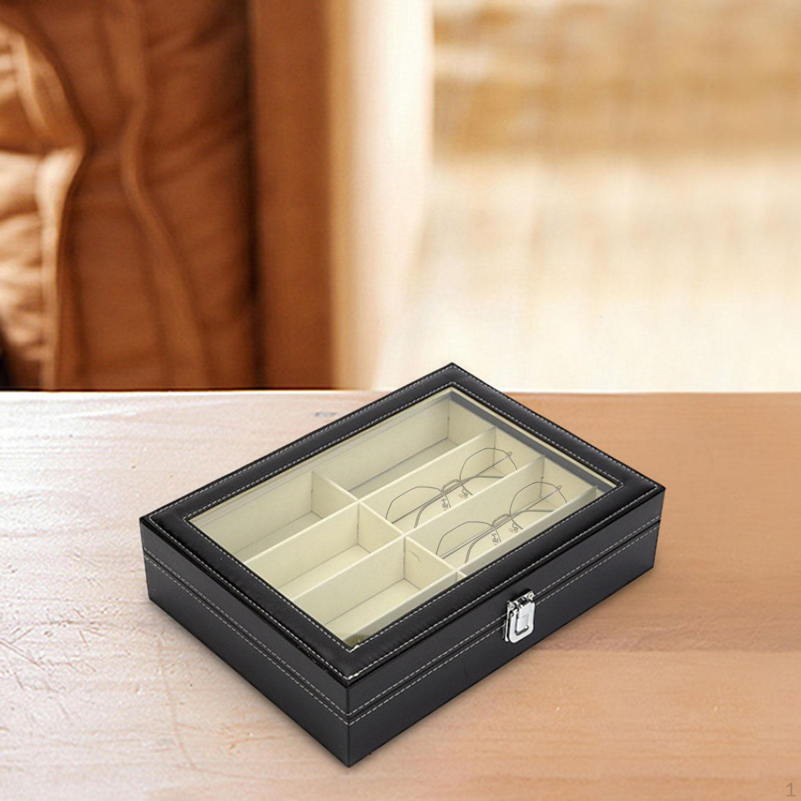 

Glasses Display Box Multifunctional Sunglass Organizer for Table Home Shop