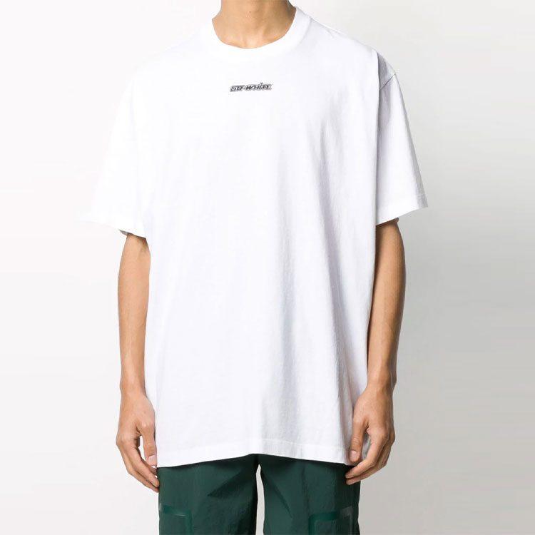 OFF WHITE Marker Blue Arrows Oversized Tee OMAA038E20JER0020145