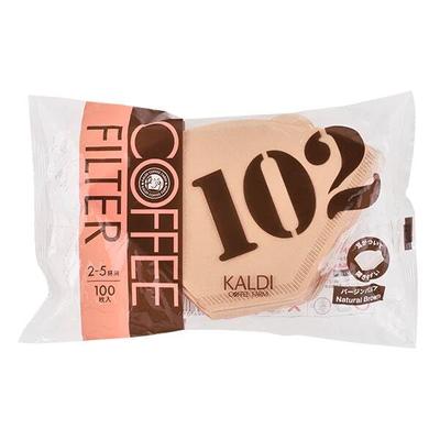 Kaldi Original Coffee Filter 102 (unbleached) 100 Pieces