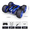 Tecnock Kids' Stunt Toy RC Car, 360-Degree Rotation, Double-Sided Operation, USB Type-C Rechargeable, 4WD Off-Road RC Car, Boys' Birthday Gift (Blue)