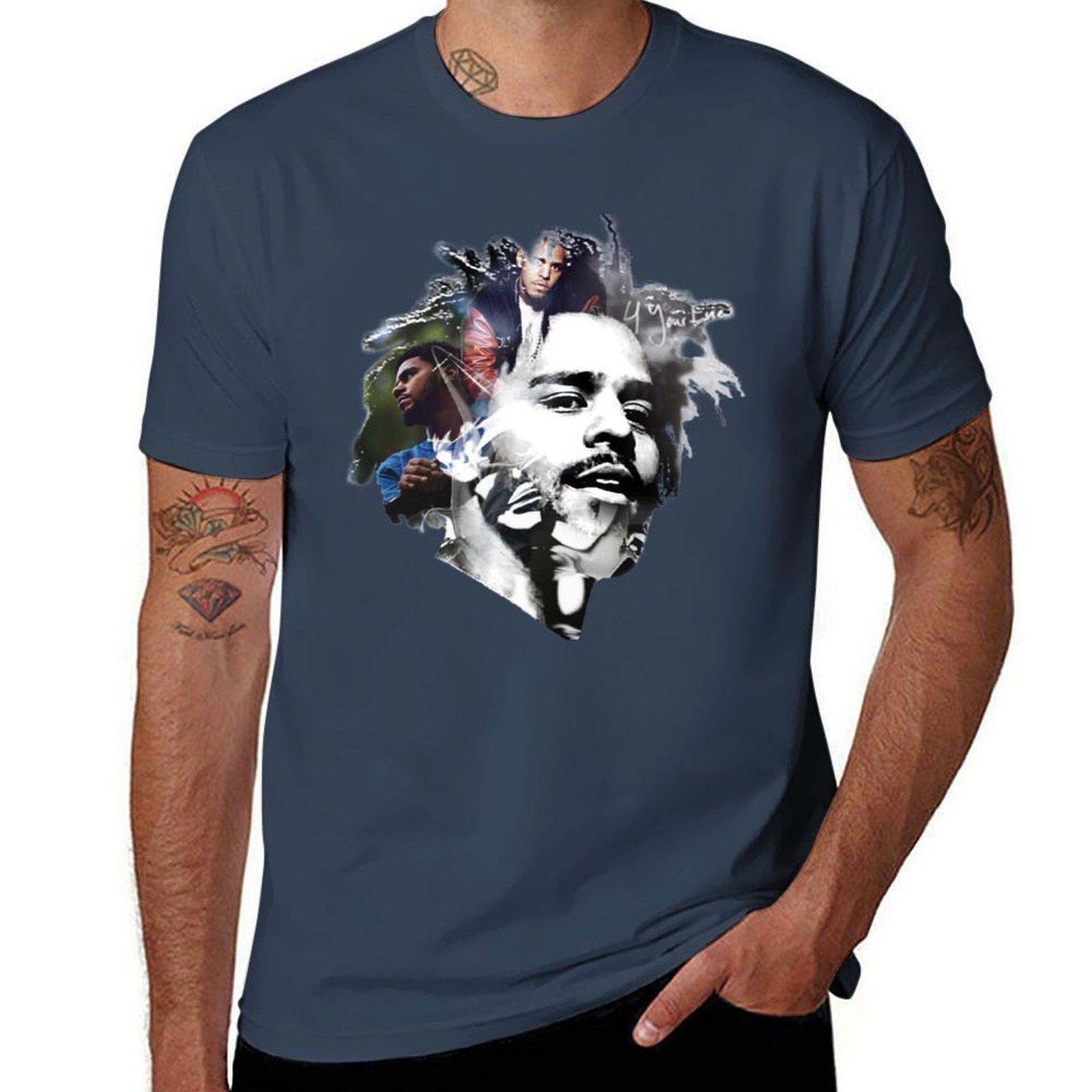 J Cole TShirt Minimalist Plain Crew Neck TShirt S