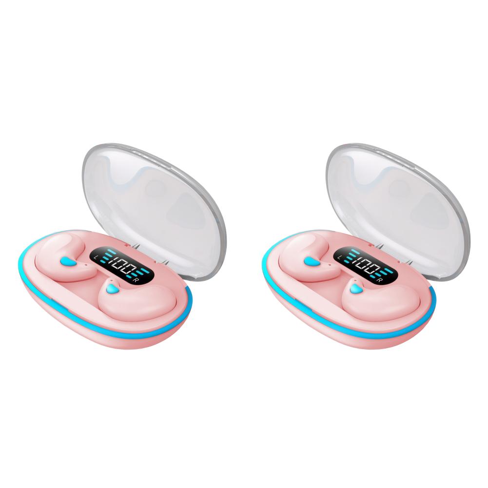 1/2Pcs X55 Wireless Earbuds BT 5.3 Noise Cancelling Sense-Free Micro Sleep Earbuds Touch Control Open Ear Headsets for Sleep