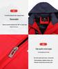 Men's Winter Fleece-Lined Windbreaker: Outdoor Windproof Warm Cotton Jacket, Plus Size for Mountaineering and Fishing.