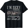 I'm Sexy And I Tow It Vintage American Flag Funny Camping T-Shirt
