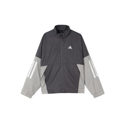 BTS Light Jacket Windproof Sports Stand Collar Men Outerwear Gray FT2442