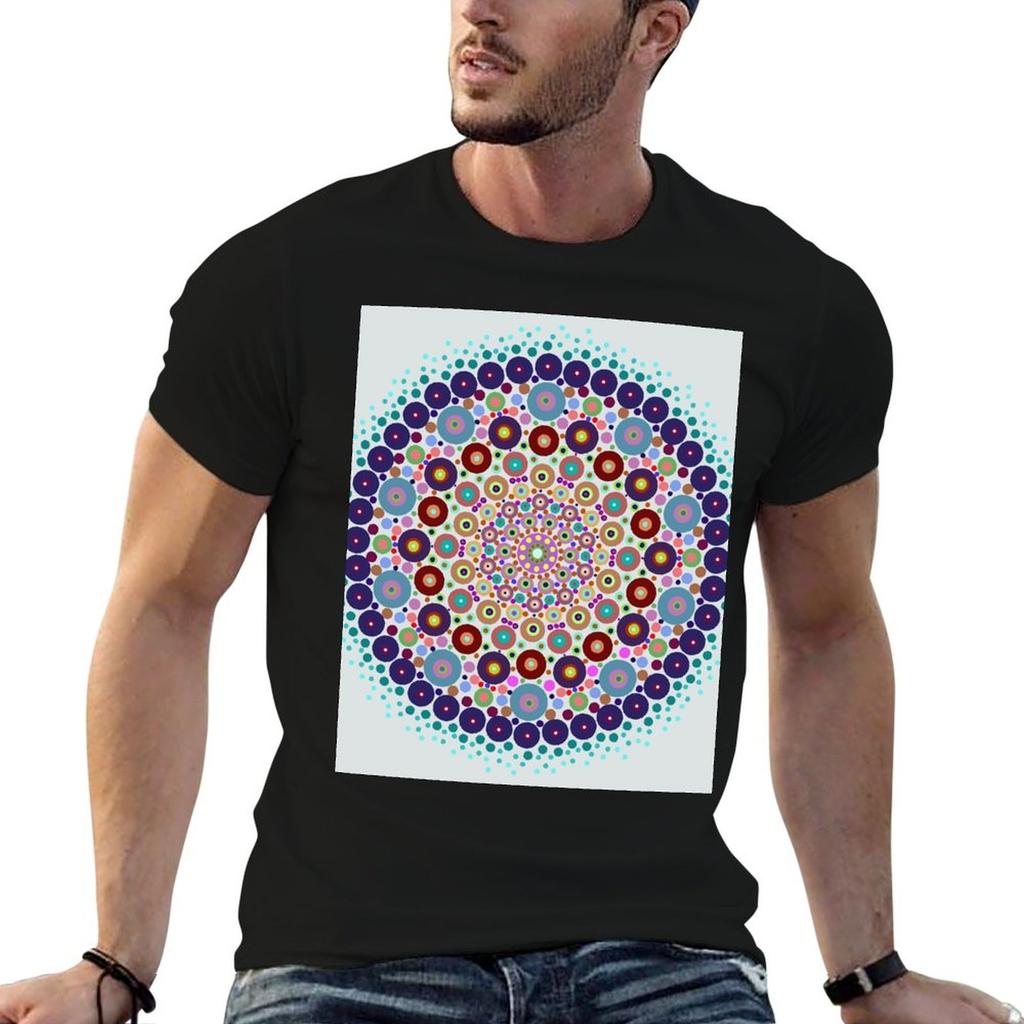 Radial Color Series Tshirt T Shirts For Unisex Graphic Funny Cotton T Shirts High Quality Unisex T Shirt Designer Tshirt