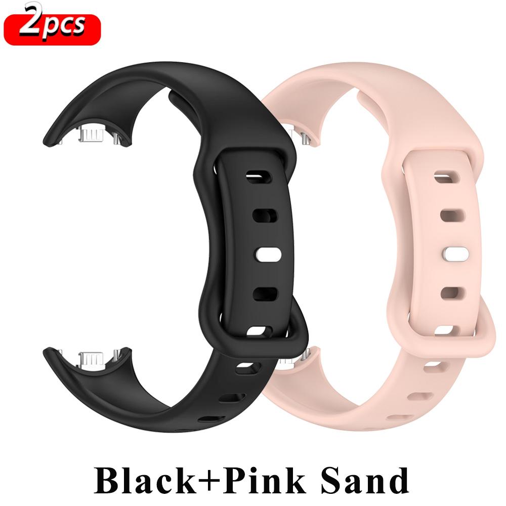 

2 Pcs Strap for Xiaomi Mi Band 10 9 8 NFC Accessories Sport Silicone Bracelet Smartwatch Wristband pulseira correa Mi Band 8 9 Mi band 9 8 10