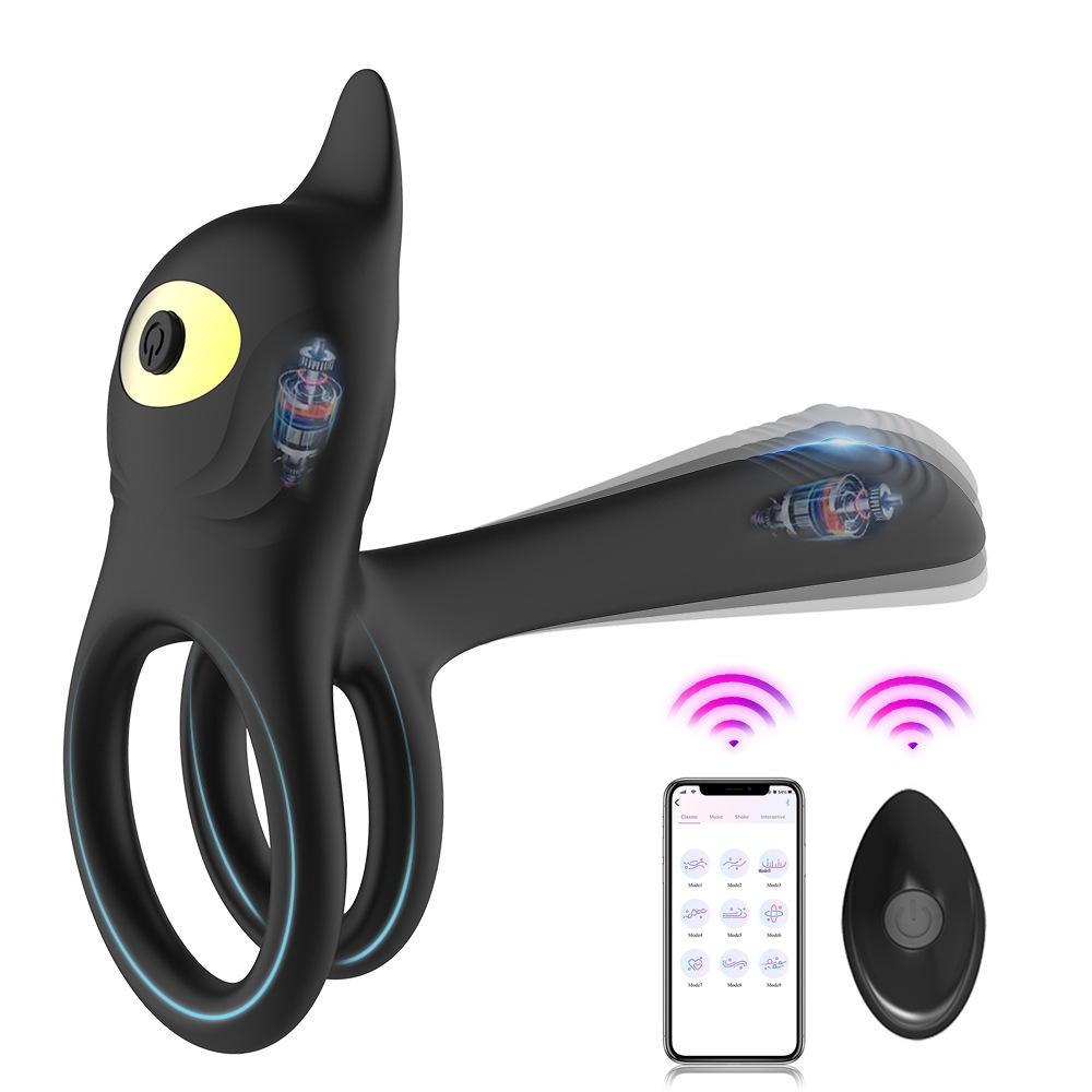 Wireless Remote Cock Penis Rings Vibrator Couple Vibrating Lock Ring Stimulator Sex Toy for Men Delay Ejaculation Penisring