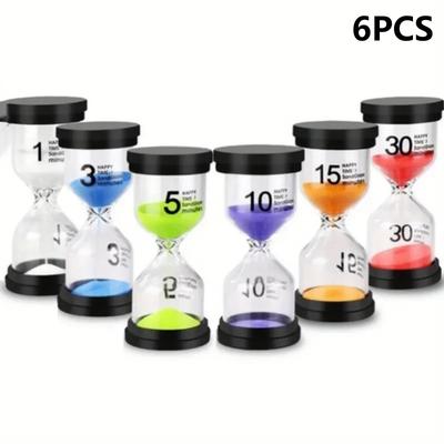 6/1PCS 1/3/5/10/15/30 Hourglass Minutes Sand Watch Sandglass Timer Watch Clock Gift Children Sand Timer Hour Home Decoration