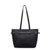 PU Leather Solid Color Large Capacity Tote Bag Casual Style Shoulder Bag Simple Design Hand Carry Purse for Women Use Bags