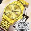 Fatilon Automatic Non-Mechanical Watch Tourbillon Luminous Waterproof Watch Men'S Pouch Drill Dial High-End Watch