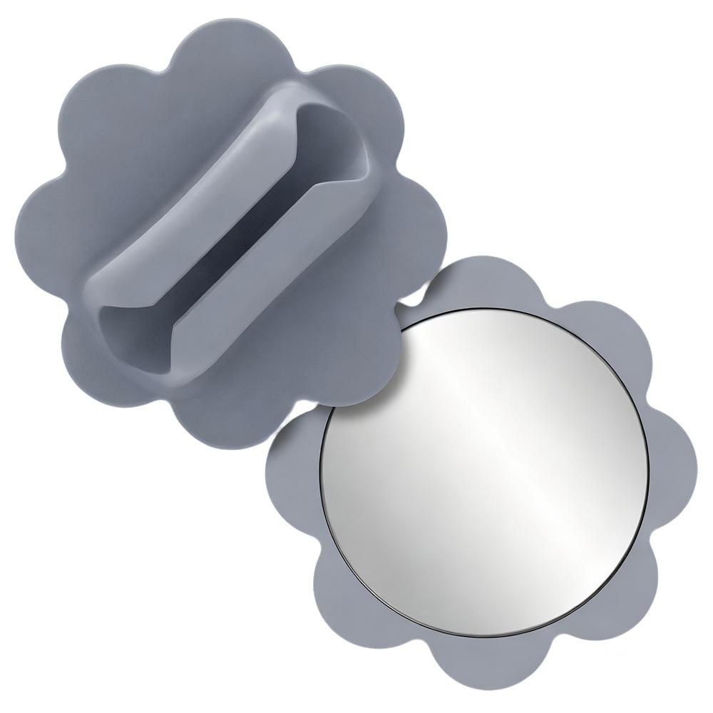 

с зеркалом силиконовый держатель для помады для телефона магнитный чехол для телефона для помады новый чехол для телефона для блеска для губ серый