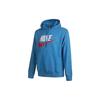 Nike Sportswear Logo Print Pullover Hoodie Men Tops Blue CZ9129-461
