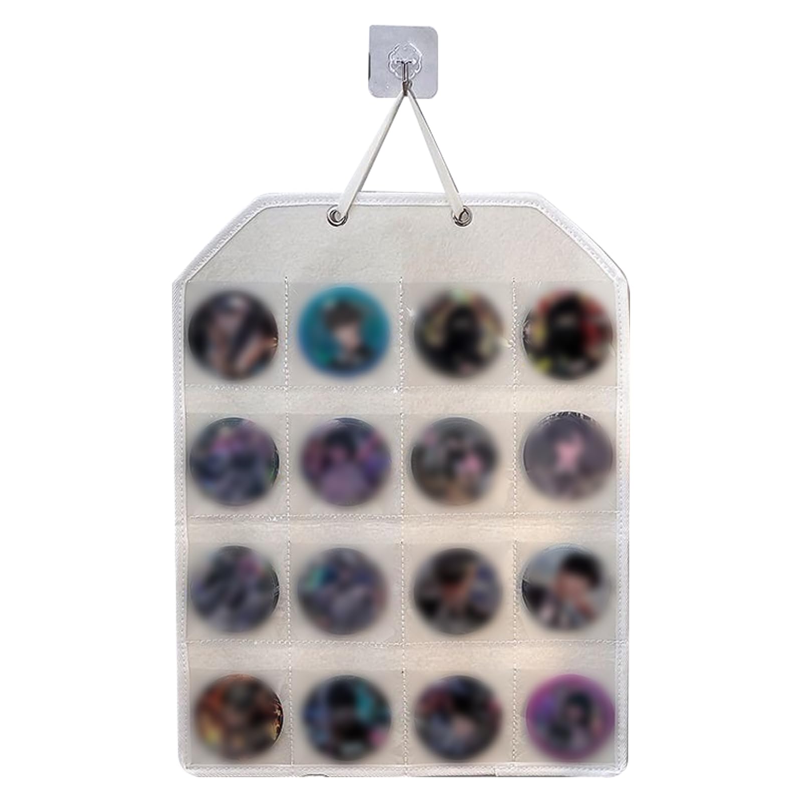 PAVIKE Pin Badge Storage File Pin Badge Storage Wall Pin Badge Pin Badge Protects Pin Scratch Fits Pins up to with Hook Wall-Mounted (16 Pockets) -