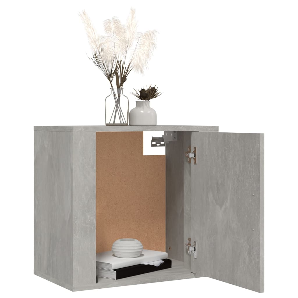 Wall Mounted Nightstands 2 Pcs Concrete Grey 50 X 30 X 47 Cm