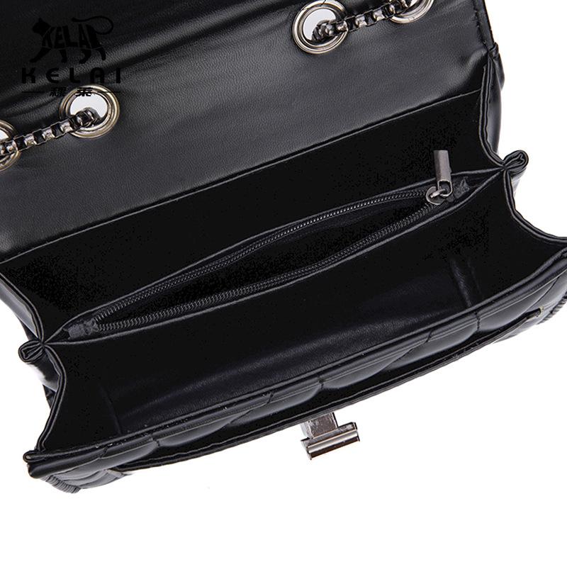 Dame Skinnkjede Crossbody Vesker for Kvinner Håndvesker Skuldervesker Messenger Kvinne Clutch