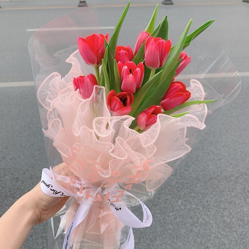 Lace Flower Packaging Flower Bouquets Wrapping Paper Creative Wedding Party Florist Supplies