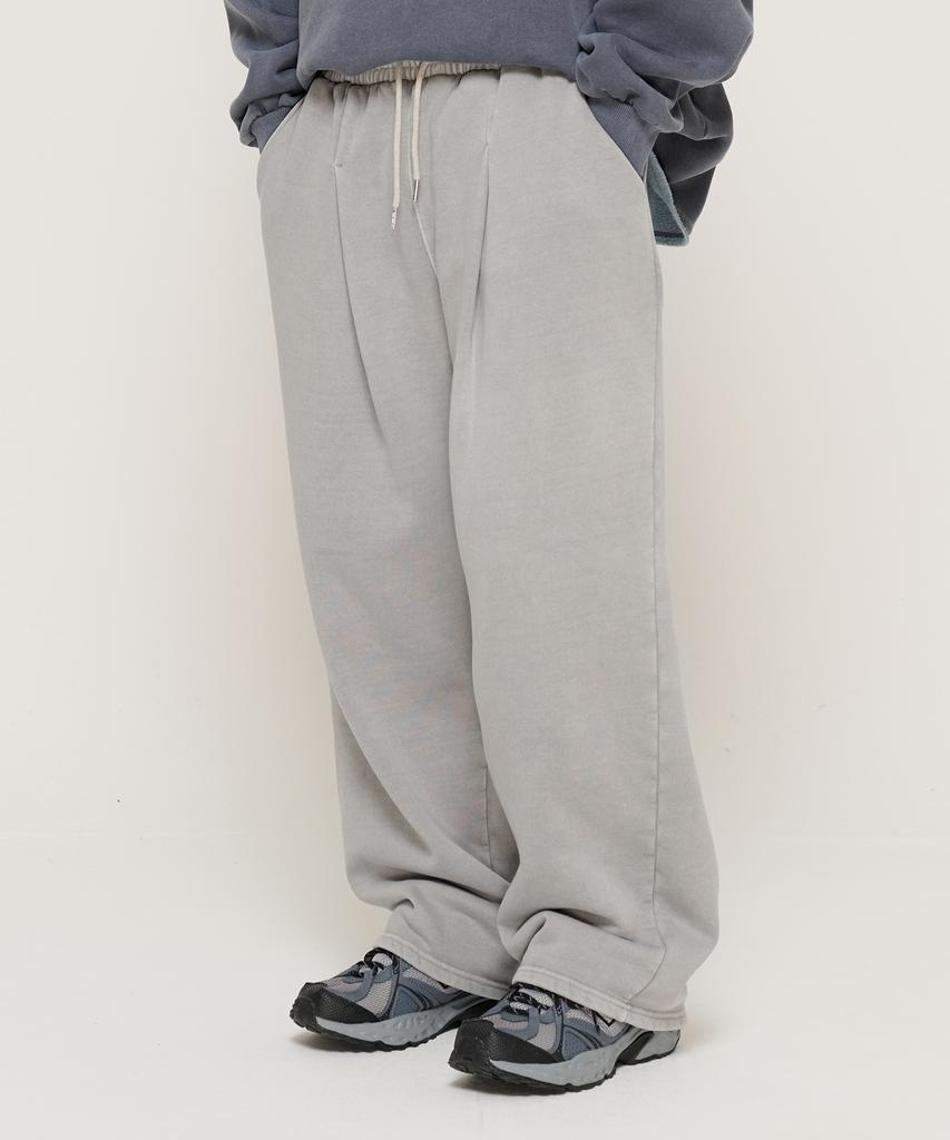 CARGOBROS In Pig Brushed Training Wide Straight Pants (Gray)