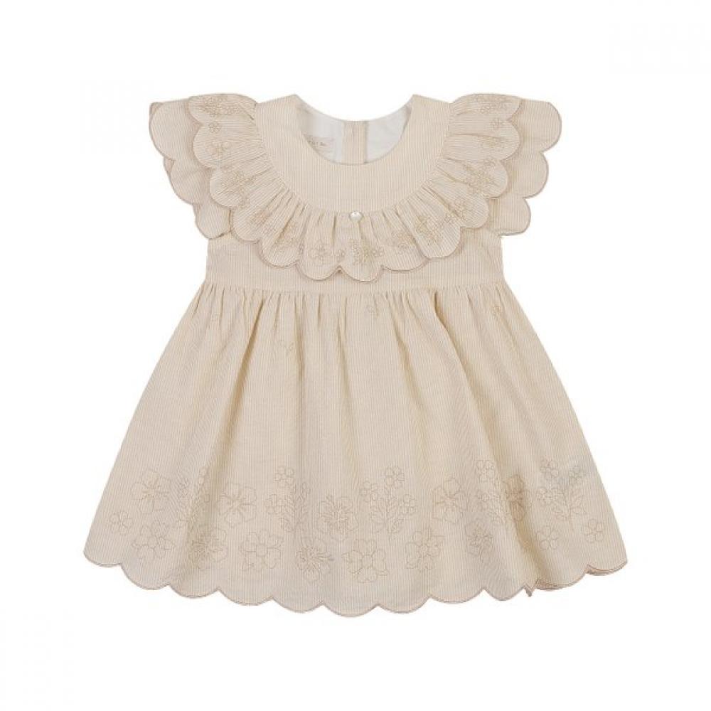 Ettoi Ella Embroidery Ops  07t3 24005 BEIGE/12M