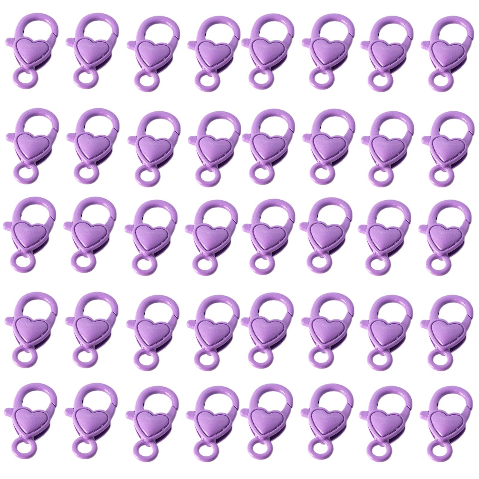 

Набор из 40 разноцветных застежек-лобстеров в форме сердечка любви, крючки-соединители, портативные для изготовления ювелирных изделий, расходные материалы и аксессуары 5