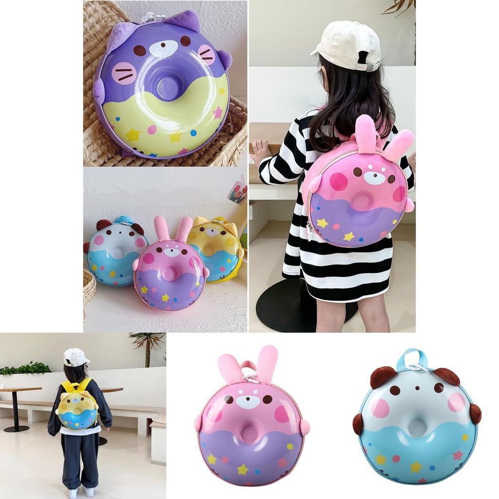 New Ins Sweet Donut Kindergarten Backpack Eggshell Personality Casual Children's Bag Girls