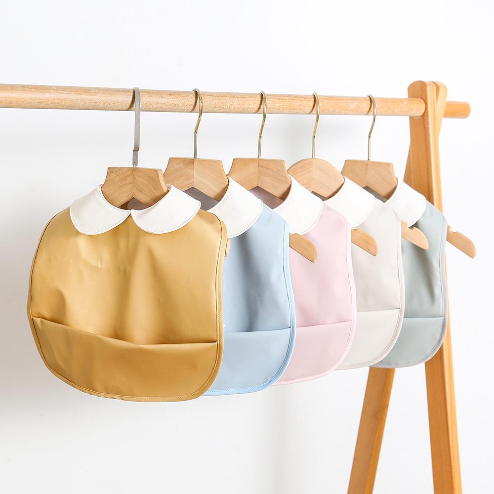 Korean Reversible Waterproof Infant Bib - Wash-Free, Anti-Stain, Baby Sleeveless Apron