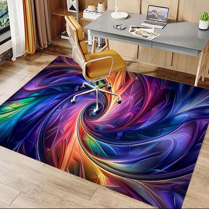 1PC Swirl Colors Extra Large Non Slip Floor carpet, Office, family, bedroom, Studio Large Area Rug Indoor Rugs, Vibrant Colors