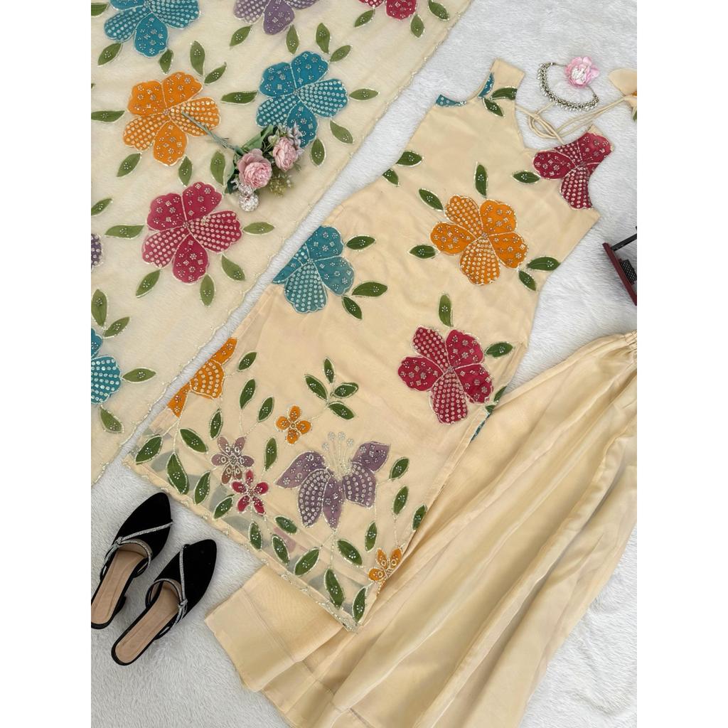 Salwar Kameez Indain Pakisatni Dress Bollywood Wedding Wear Top Palazzo Suit