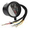 12V Odometer Gauge Backlight Indicator Motorcycle Speedometer with LED Signal Light for Cafe Racer Motorbike Universal