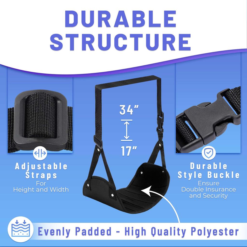 GRUNDLÄGGANDE KONCEPT Flygplansfot hängmatta Perfekt flygplans- eller kontorsfotstöd för att slappna av fötterna Fothängmatta för flygresor Tillbehör Skrivbordsfot