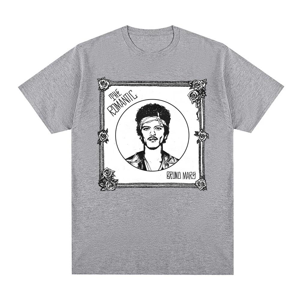 

2026 New Album Song THE ROUnisexTIC TEE Bruno Mars High Quality Fashion Teeshirt Fashion Round Neck Clothes Camisetas S