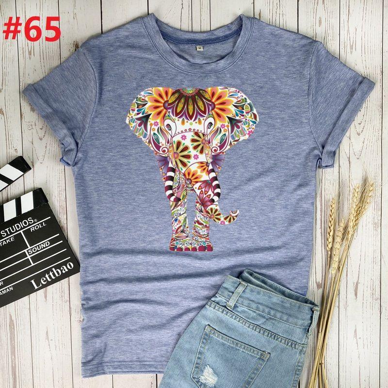 Nautinati Girls' Cotton Cute Elephant Printed T-shirt and Biker Shorts Co-ord Set