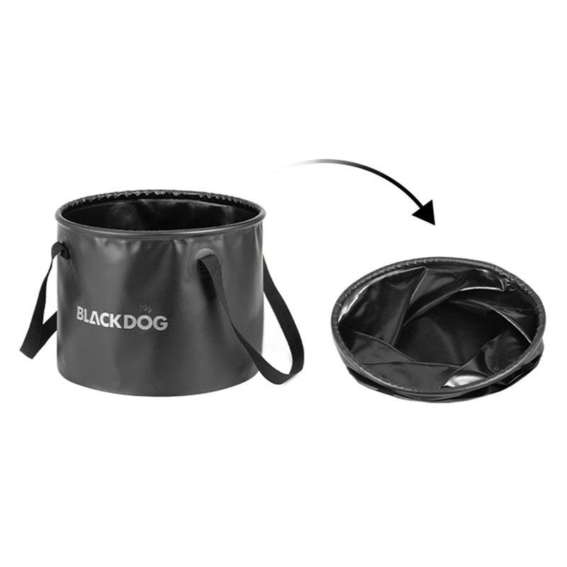 Hink att fälla ihop 20L Vikbar Campingvattenbehållare Ihopfällbar Hink med Lock och Handtag Bärbar Lättviktshink