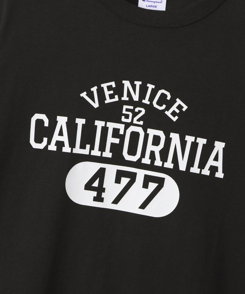 Champion Basic Short Sleeve Off USA Crew Men's T-Shirt, Black, 100% Cotton, Print, Neck, C3-B344