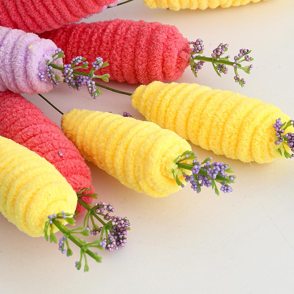 Easter Radish Branch Decoration Easter Decorative Simulation Ornaments Easter Table Decoration Supplies