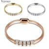 Drop Shipping Fashion Woman Bracelet and Bangles With Magnetic Clasp Women Stainless Steel Bracelet Bangles Jewelry Wholesale