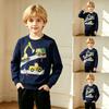 Boys European Fall Winter Hoodie Long Sleeve Pullover Sweatshirt for Kids